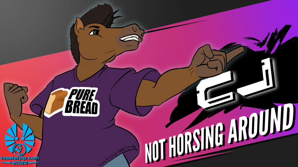 toasterpip character furry horse smash_bros super_smash_bros character card silly pun
