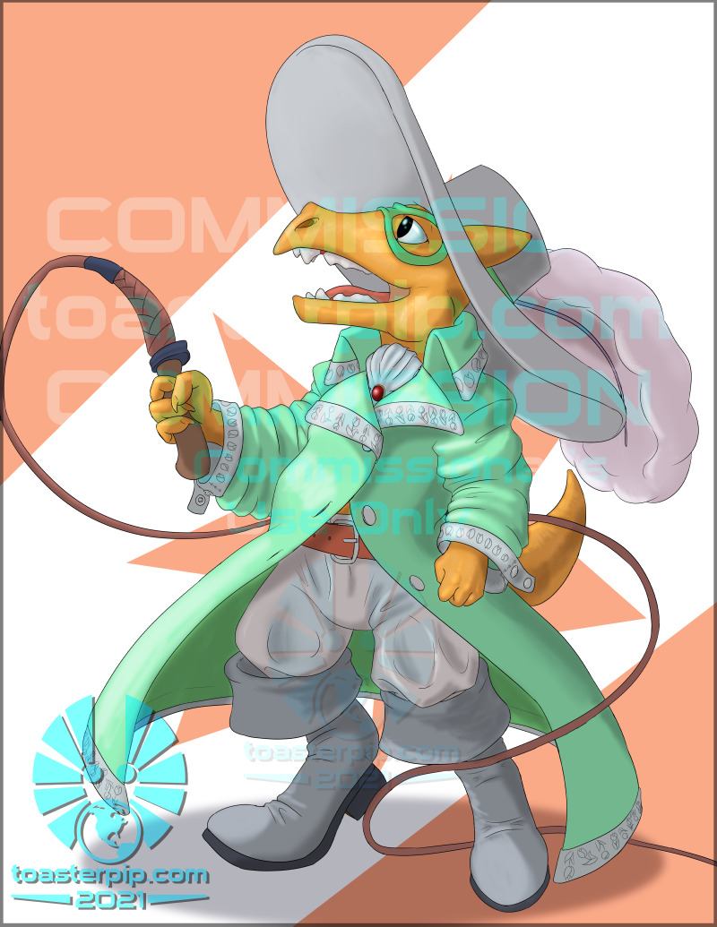 toasterpip commission fantasy kobold RPG Pathfinder swashbuckler