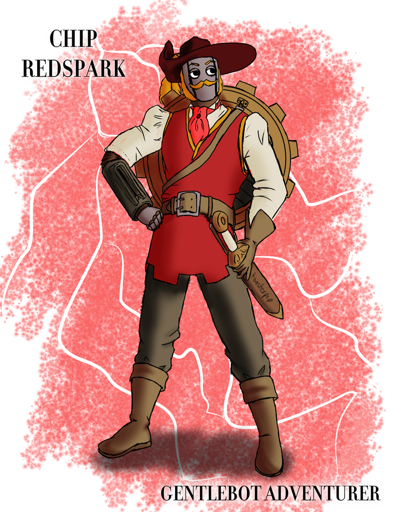 pathfinder warforged fighter chip_redspark