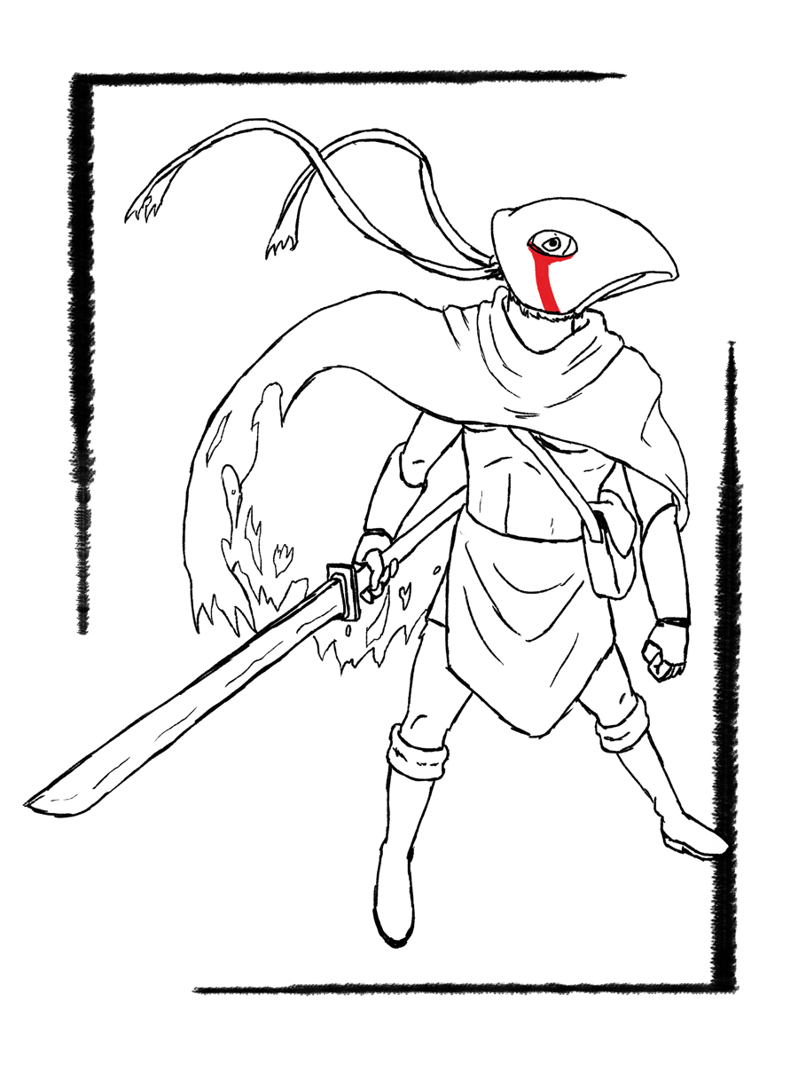 Pathfinder tengu kensai magus Kerron_Sanguis