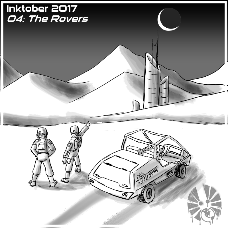 inktober inktober2017 day04 the_rovers