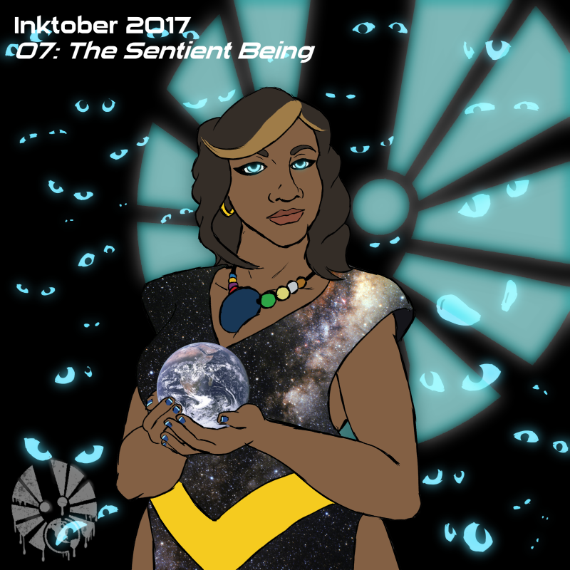 inktober inktober2017 day07 the_sentient_being amy terra001