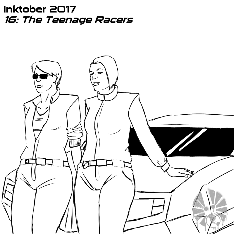 inktober inktober2017 day16 the_teenage_racers
