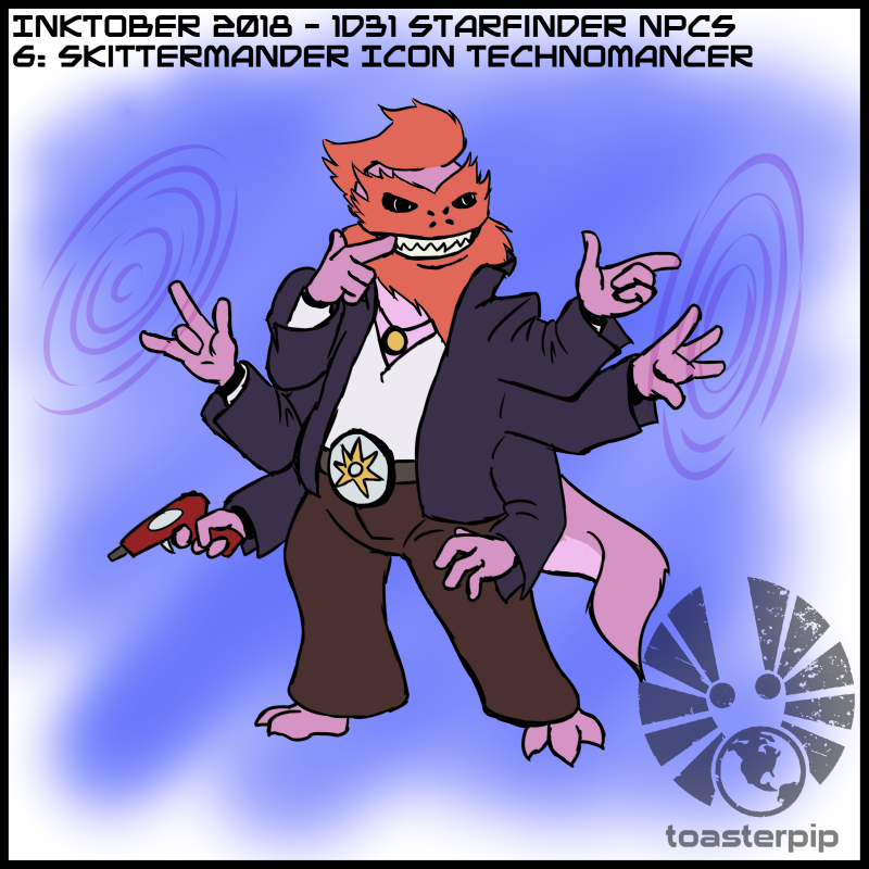 toasterpip inktober inktober2018 starfinder 1d31_starfinder_NPCs