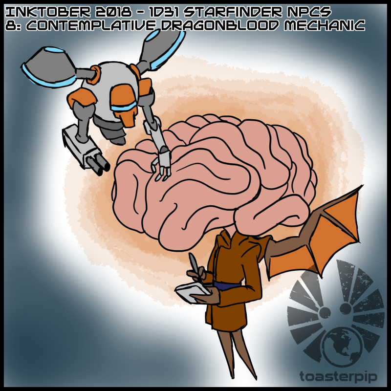 toasterpip inktober inktober2018 starfinder 1d31_starfinder_NPCs