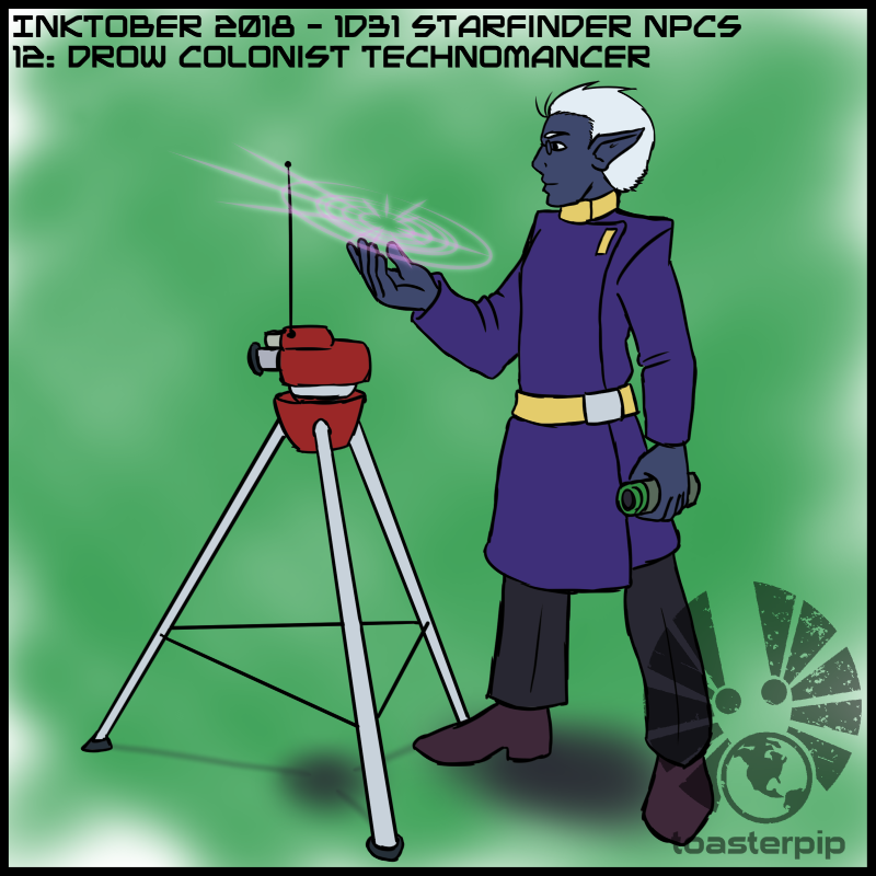 toasterpip inktober inktober2018 starfinder 1d31_starfinder_NPCs