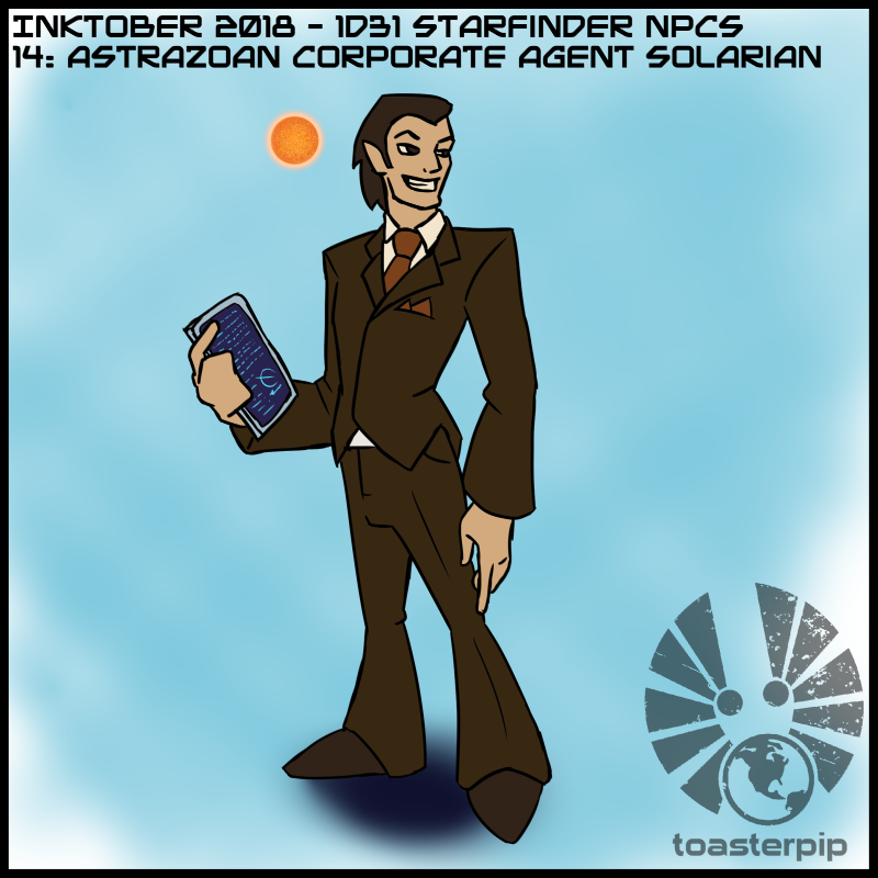 toasterpip inktober inktober2018 starfinder 1d31_starfinder_NPCs