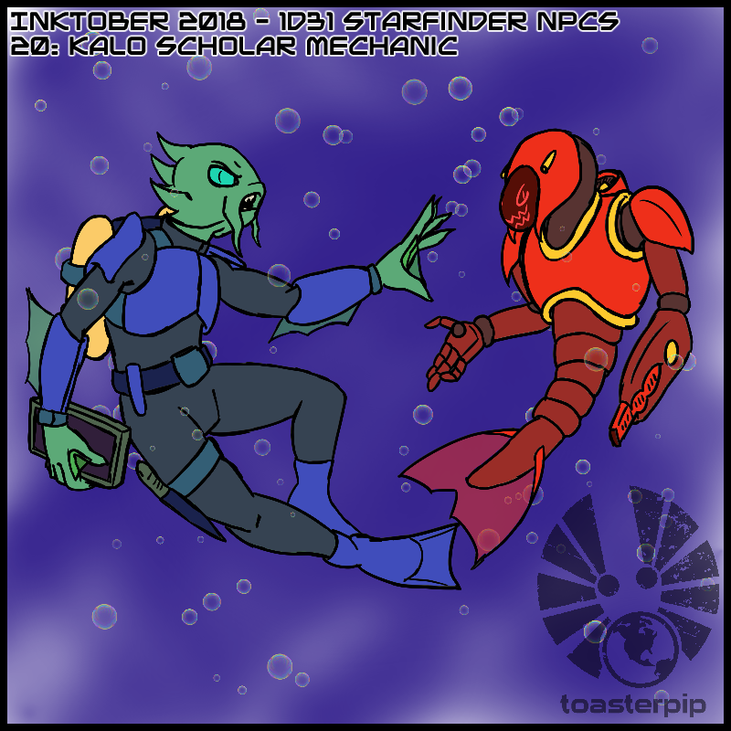 toasterpip inktober inktober2018 starfinder 1d31_starfinder_NPCs
