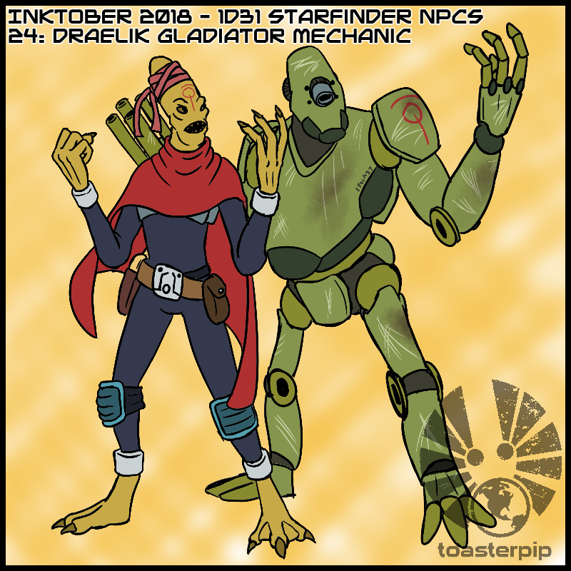 toasterpip inktober inktober2018 starfinder 1d31_starfinder_NPCs