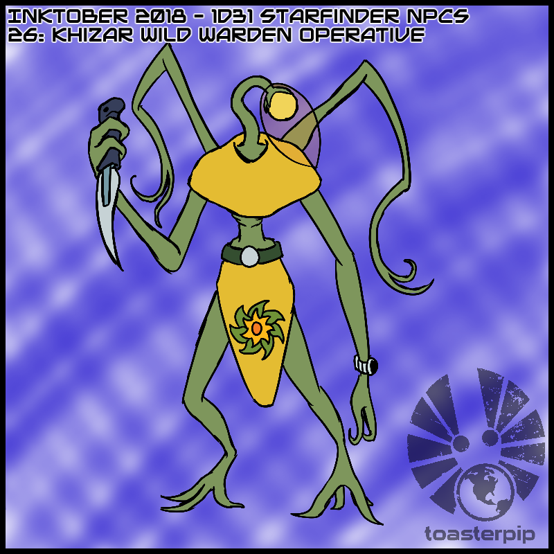 toasterpip inktober inktober2018 starfinder 1d31_starfinder_NPCs
