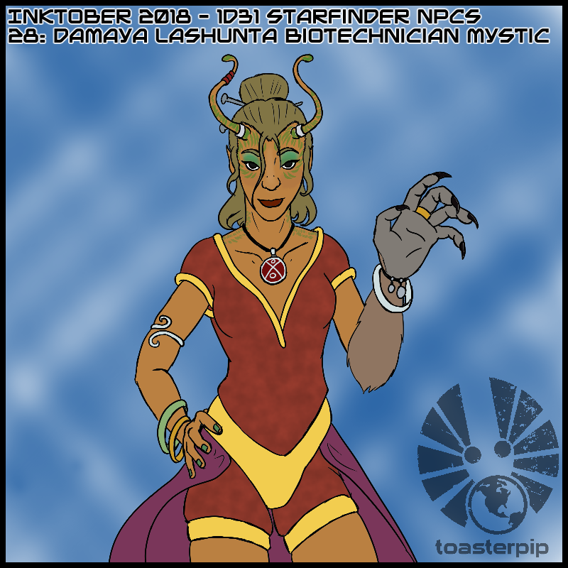 toasterpip inktober inktober2018 starfinder 1d31_starfinder_NPCs