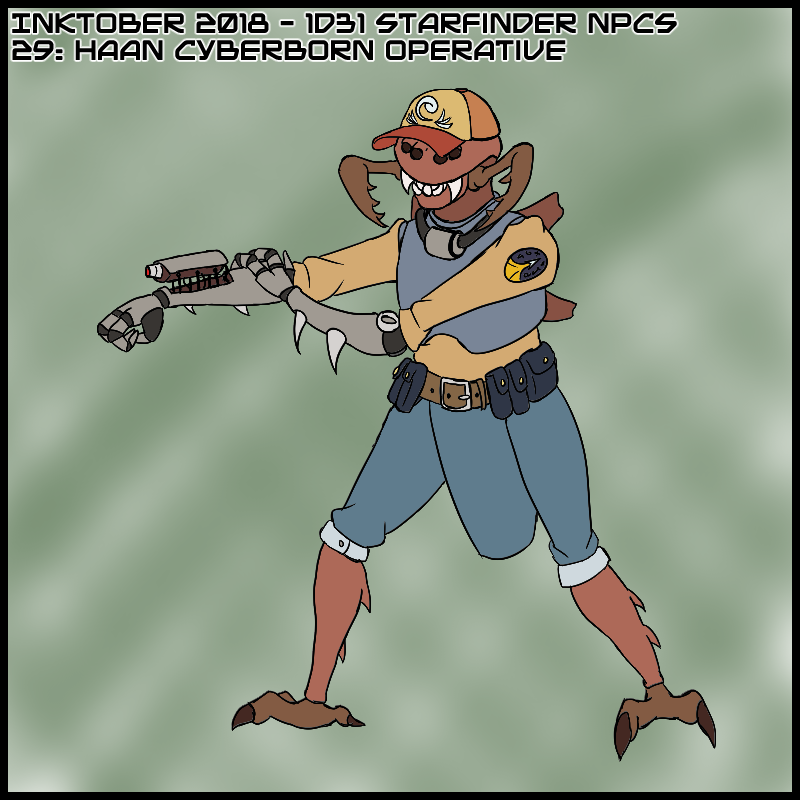toasterpip inktober inktober2018 starfinder 1d31_starfinder_NPCs