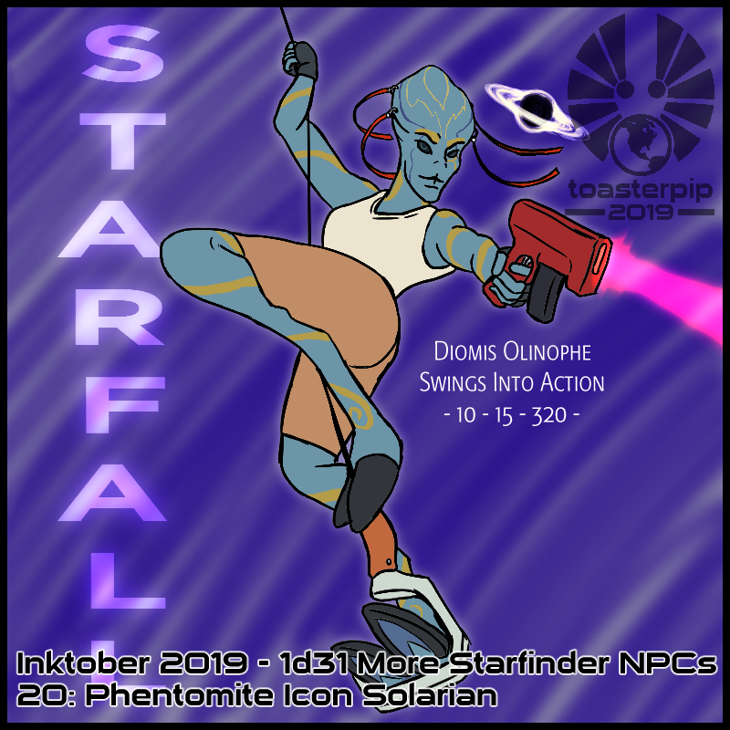 toasterpip inktober 2019 starfinder phentomite icon solarian