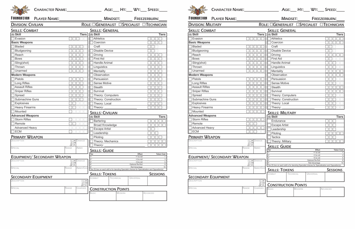 foundation rpg design character_sheet character sheet civilian military