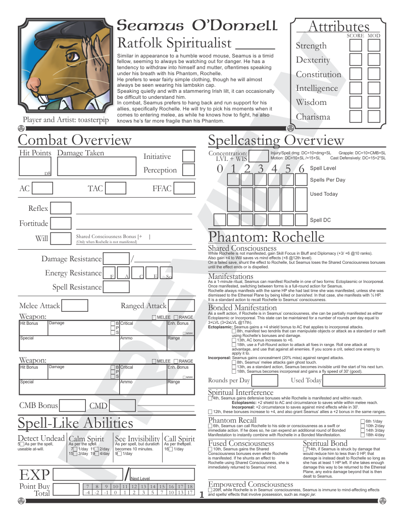 toasterpip pathfinder character_sheet spiritualist ratfolk